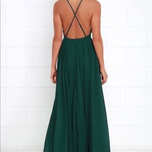 Lulu's Dresses - Lulu’s Mythical Kind of Love Dark Green Maxi Dress Lulu's Dresses - Lulu’s Mythical Kind of Love Dark Green Maxi Dress